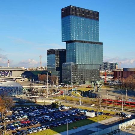 Apartament Korfantego Citycentre Z Widokiem Na Spodek Katowice Kültér fotó